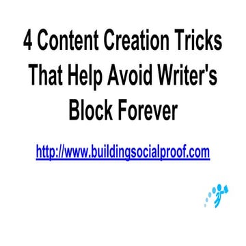 4 content creation tricks that help avoid writer's block forever
