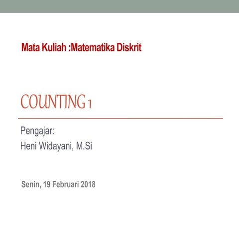 Counting 1