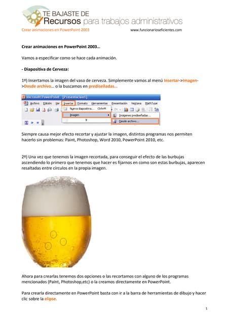 Como crear animaciones en PowerPoint - Tutorial en Español de Funcionarios Ef...