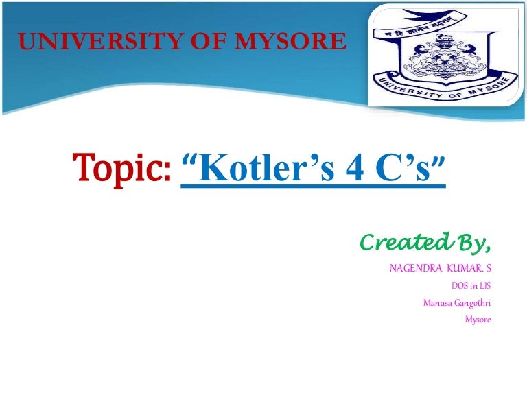 Kotler 4c's
