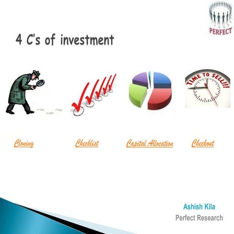 4 C's of Investment Process - Cloning, Checklist, Capital Allocation, Checkout