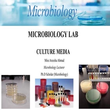 Culture Media - Microbiology for Lab Technicians