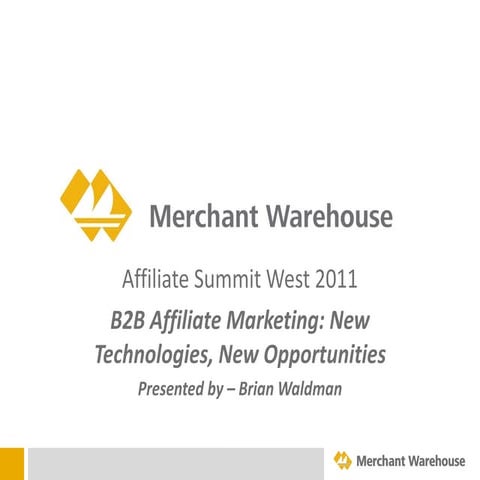 B2B Affiliate Marketing: New Technologies, New Opportunities