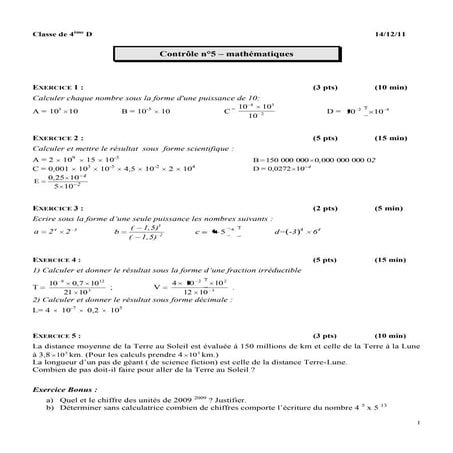 4 d controle 5-puissances