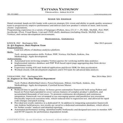 ResumeofTatyanaYatsunov