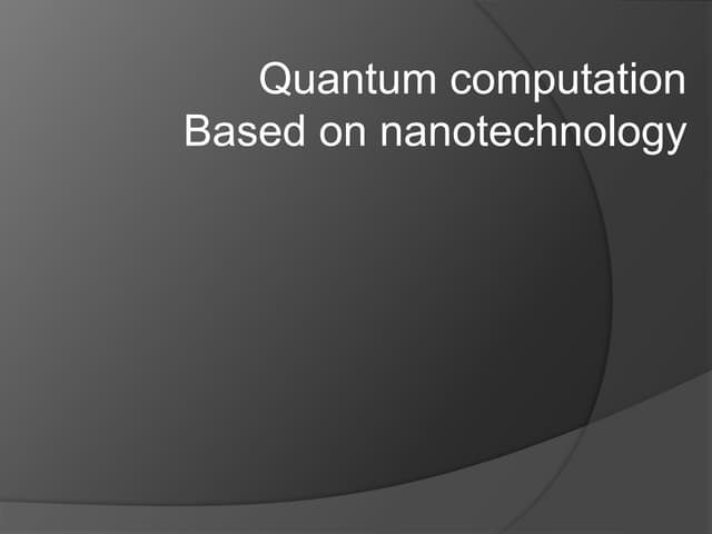 QUANTUM COMP 22