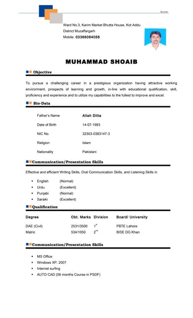 NEW CV RIAZ | DOCX