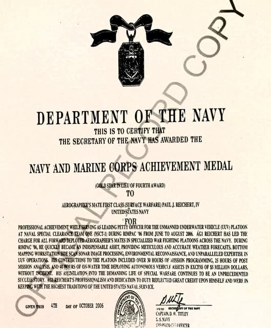 Flag Letter of Commendation (2)