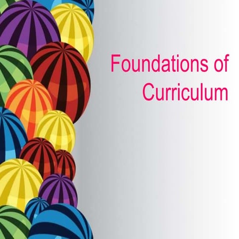 Foundation of  Curriculum (8603)