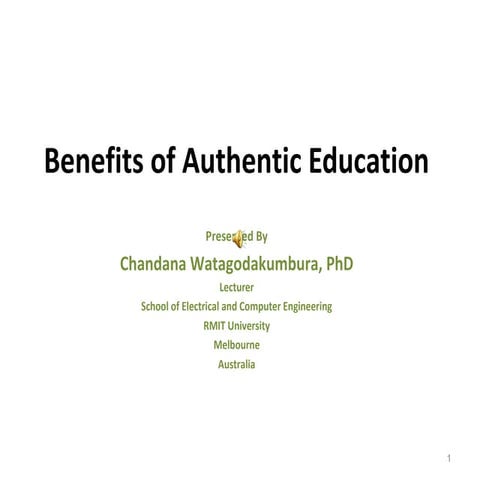 HI13-213  Benefits Of Authentic Education