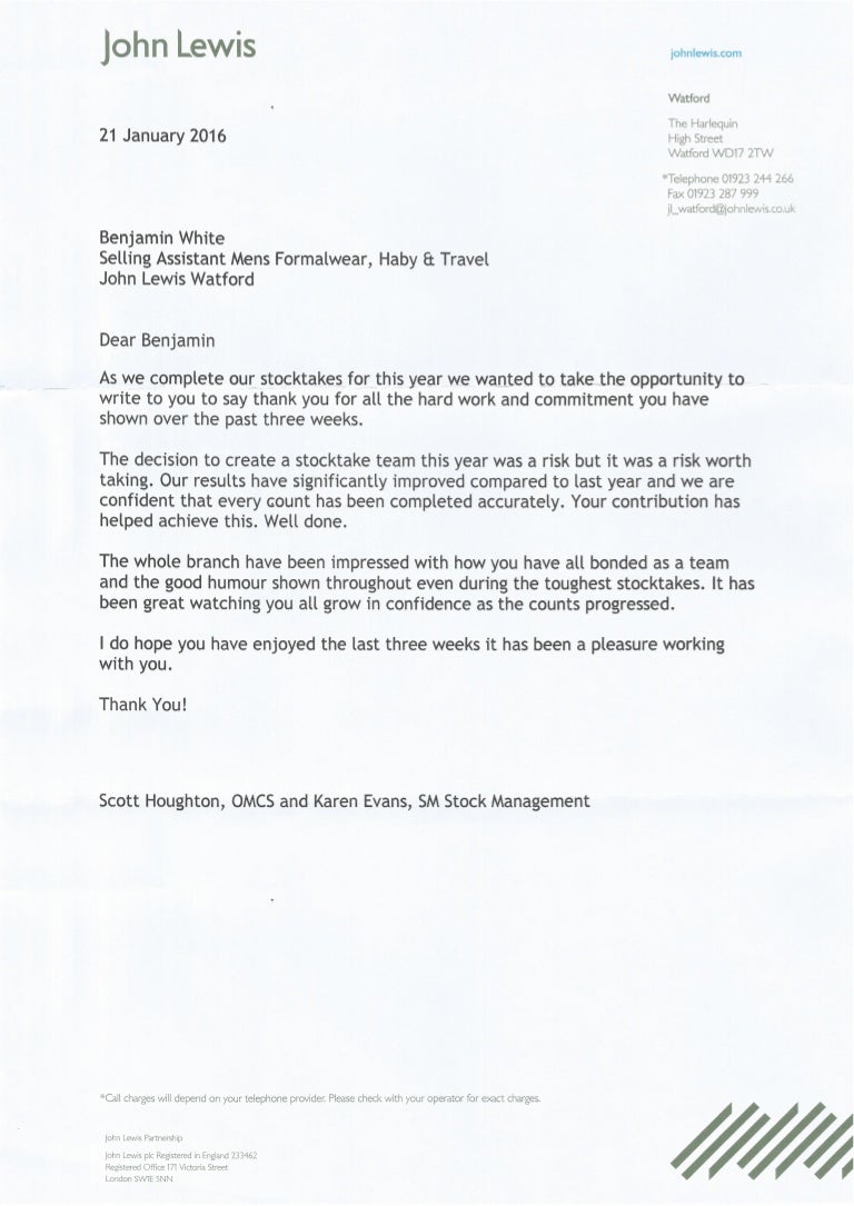 stock take letter cover letter auditor