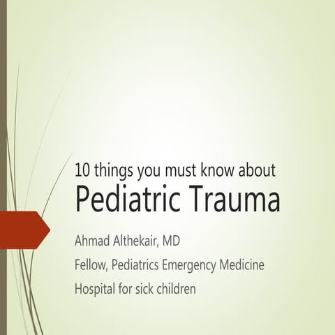 Pediatric Trauma