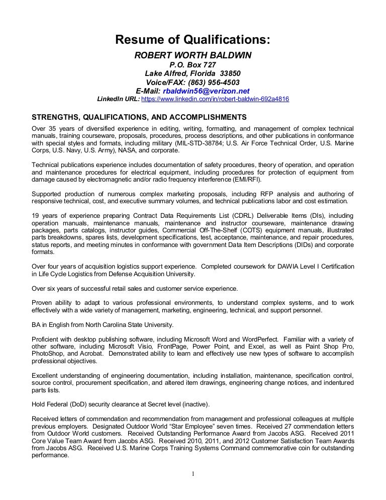 logistician resume