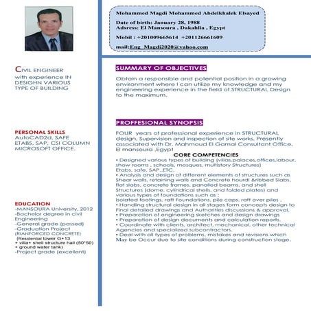 Ahmed Gamal C.V | PDF