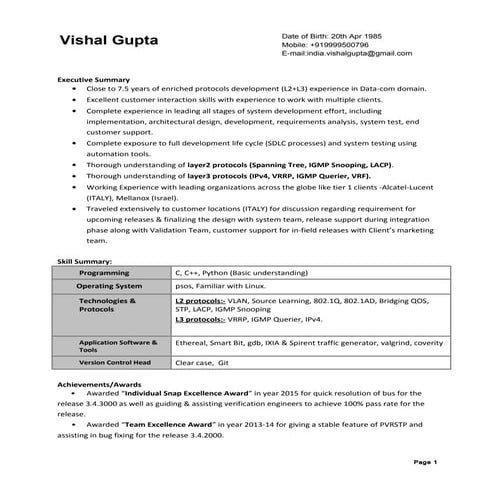 Vishal_Resume