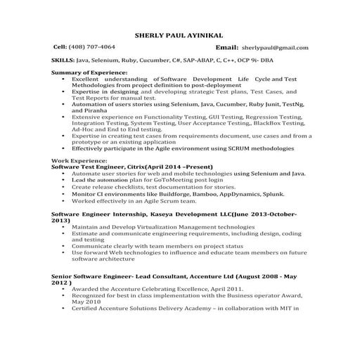 SHERLY PAUL AYINIKAL