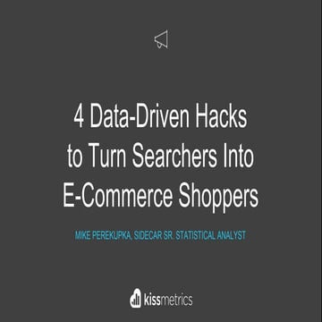 4 Data-Driven Hacks to Turn Searchers Into E-Commerce Shoppers