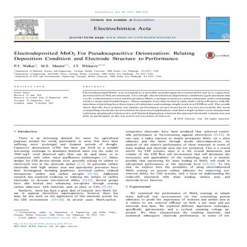 Walker Electrochemical Paper