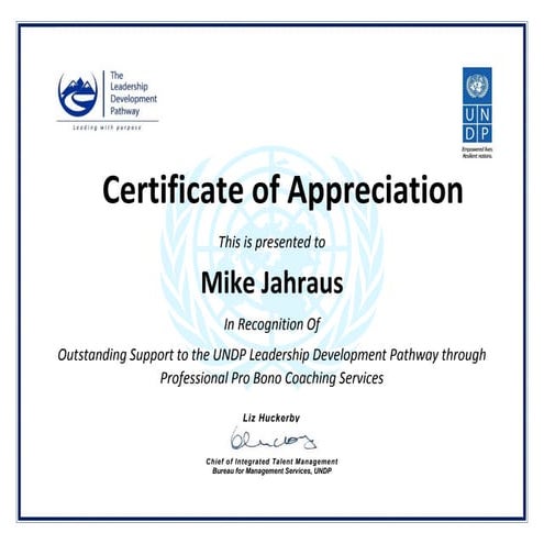 160402 UN Certificate of Appreciation