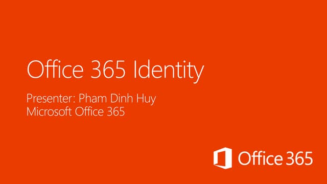 1. Day 1 - Office 365 Trainning