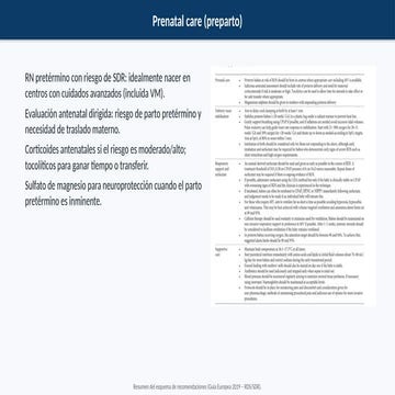 Comprehensive Guidelines for Prenatal and Neonatal Care in Preterm ...