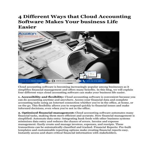 Cloud Accounting | PDF