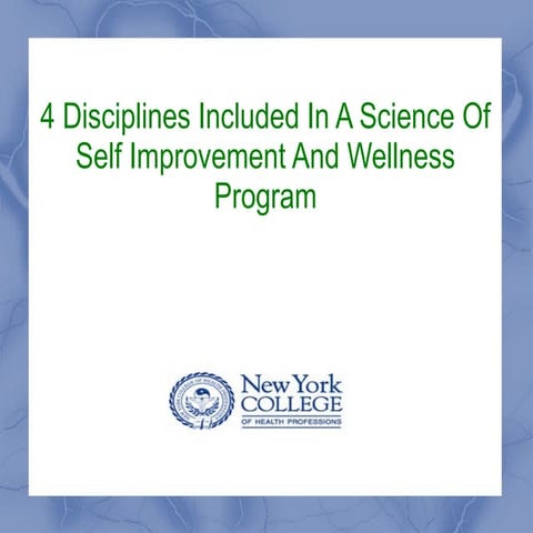 New York College of Health Professions | 4 Disciplines Included In A Science ...