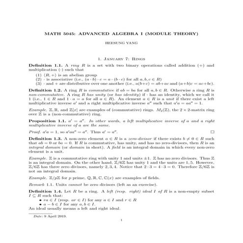 Module of algelbra analyses 2