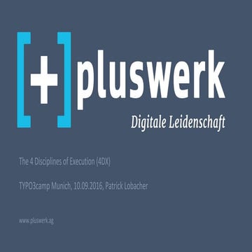 4DX - Die 4 Disziplinen der Umsetzung: Strategien sicher umsetzen und Ziele e...