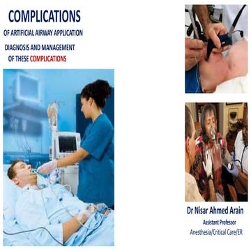 complications of artificial applications part-5-Anesthesia