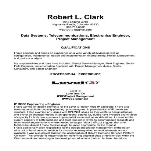 RobertClarkResume
