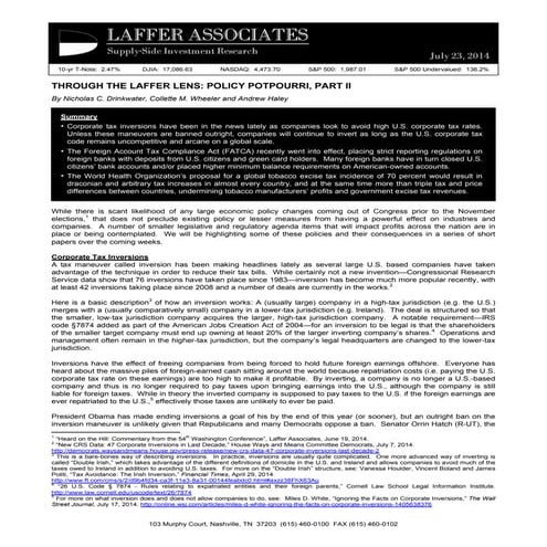 2014.07.23 Through the Laffer Lens - Policy Potpourri, Part II (3)