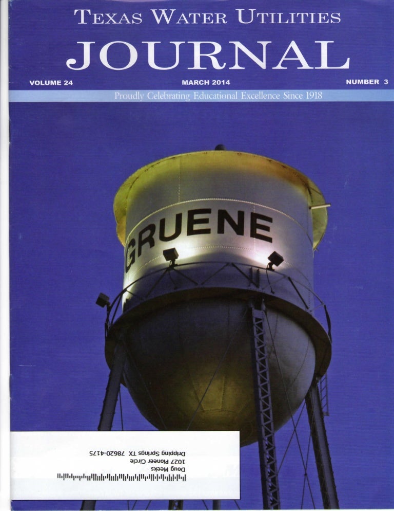 Texas Water Utilities Journal Article