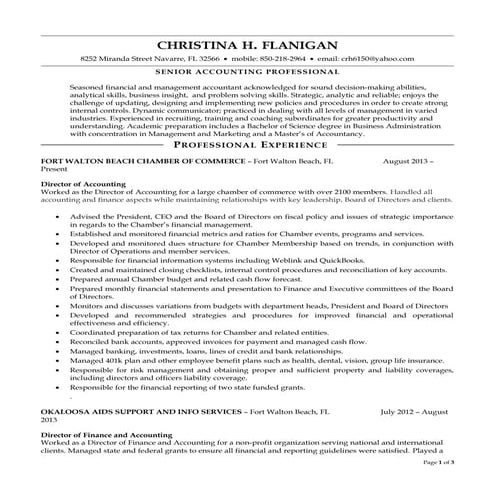 Flanigan Resume