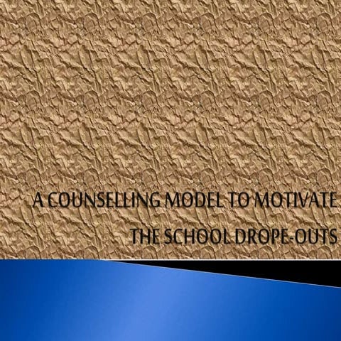 Councelling for School Drope - Outs