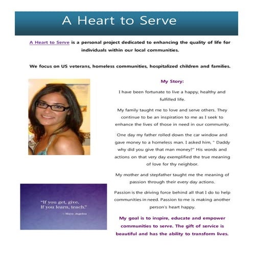 A Heart to Serve 