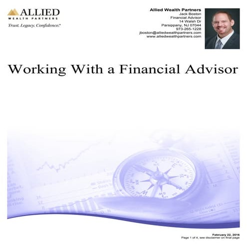 Working with a Financial Advisor