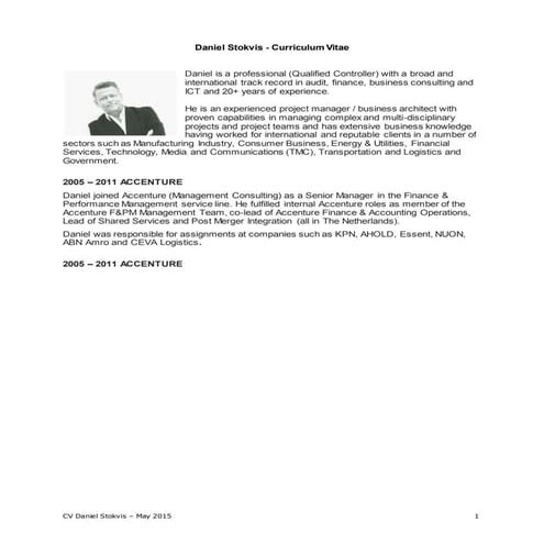 Resume Accenture