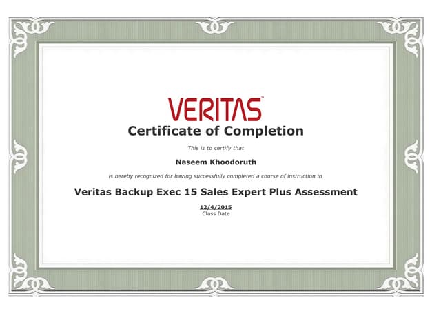 Backup Exec 15 VSEPlus