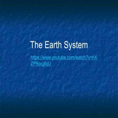 4 earth sytem of the earth