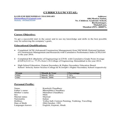 CV HEMA | DOC