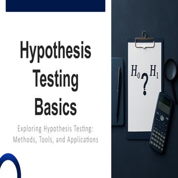 Testing of Hypothesis: Testing of hypotheses - Basic concepts - Procedure for...