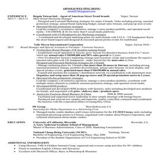 Arnold Hong RESUME 20151116