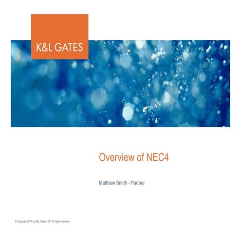 NEC Engineering and Construction Contract (ECC) - compensation events ...