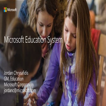  2018 Education Ambassador Program: Microsoft Presentation
