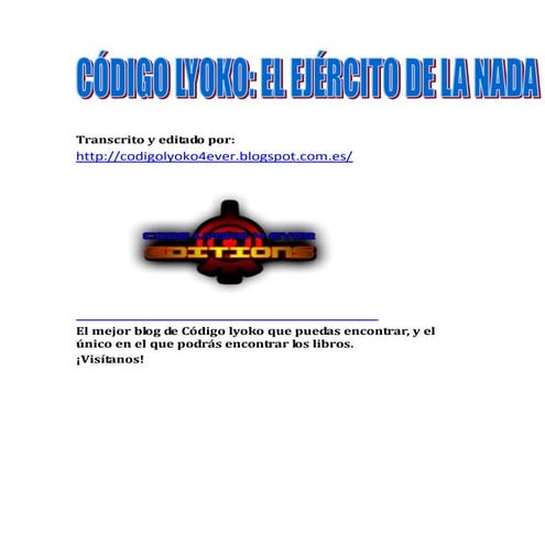 Libros de Code Lyoko 4-El Ejercito De La Nada
