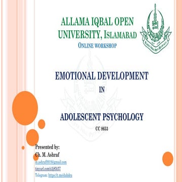 Unit-4 Emotional Development