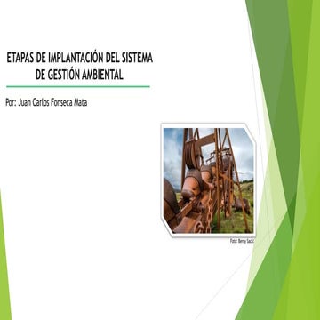 Etapas de Implantación del Sistema de Gestión Ambiental