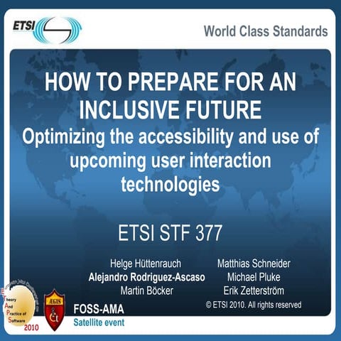 4 How to Prepare for an Inclusive Future: Identifying Enablers for Upcoming I...