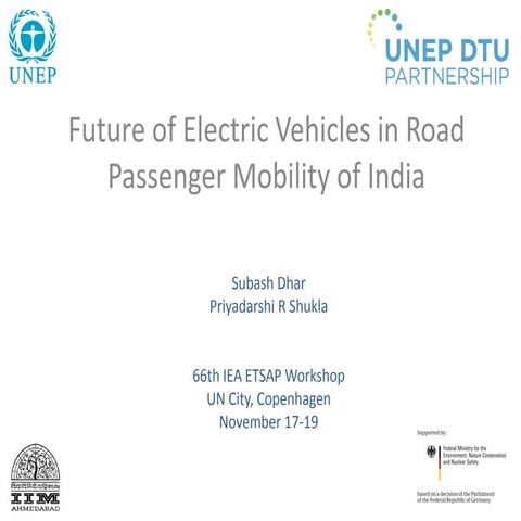 India case study - Future of Electric Vehicles in Road Passenger Mobility of ...